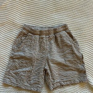 Zara boys Tan Checkered Shorts